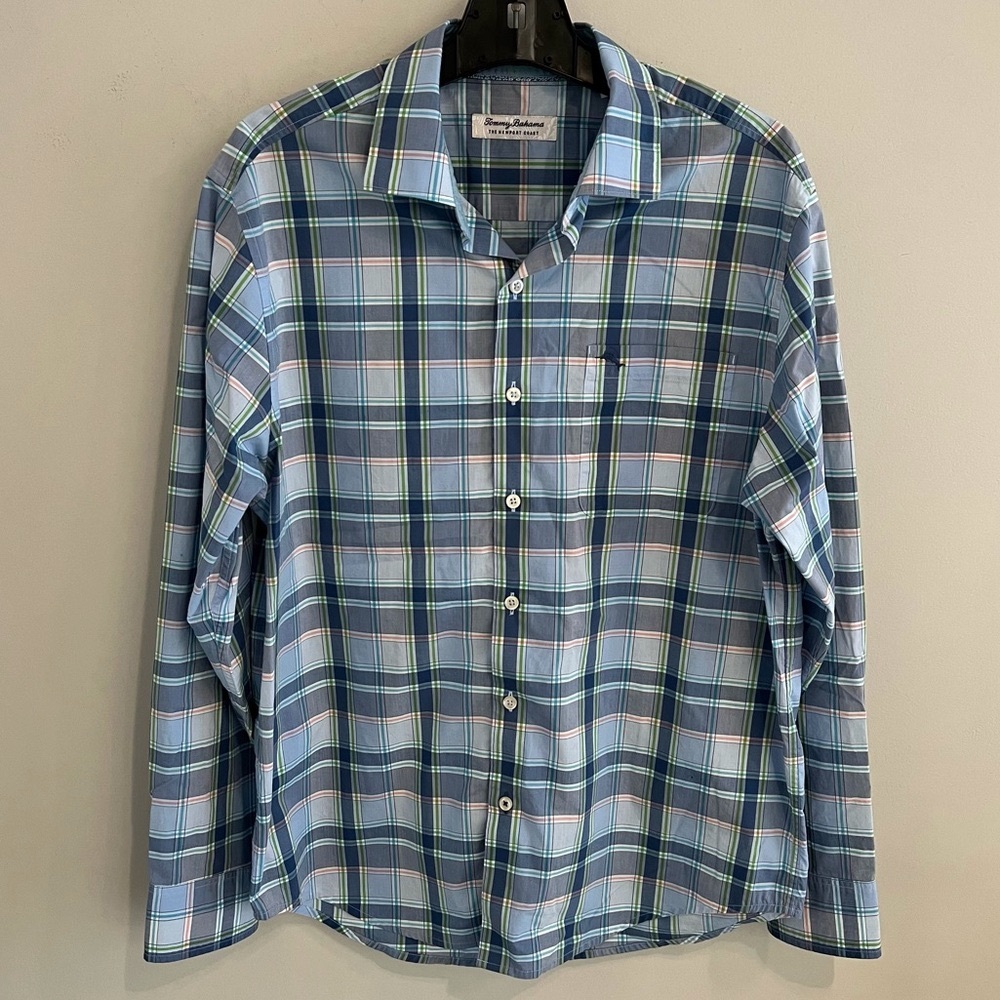 Tommy Bahama The Newport Coast Plaid Button Down Shirt.